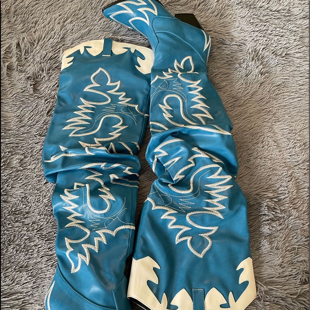 Brand New Cape Robbin Kelsey-21 Cowboy Boots Women, Over The Knee Western